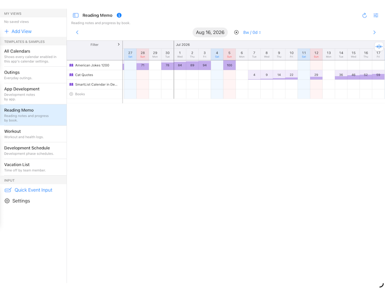 overview book logs