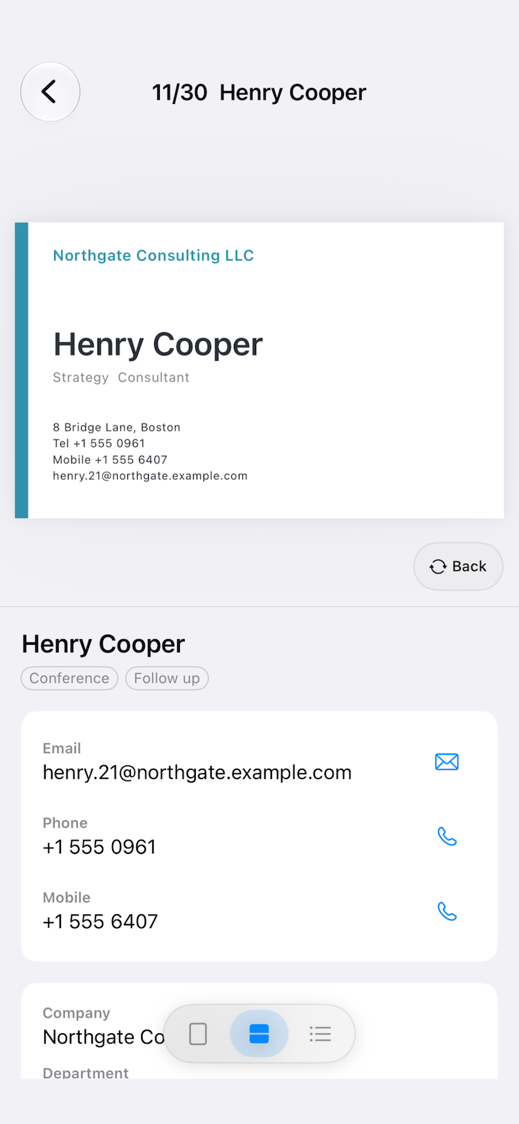 on iPhone (card)