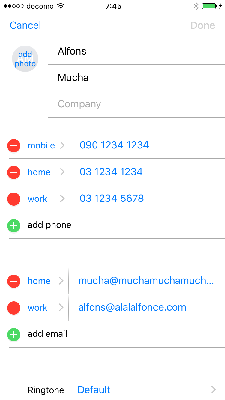 Contact after splitting