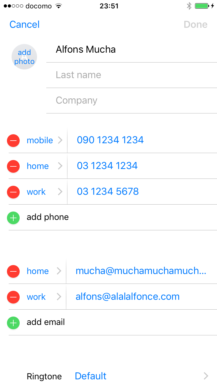 Contact before splitting