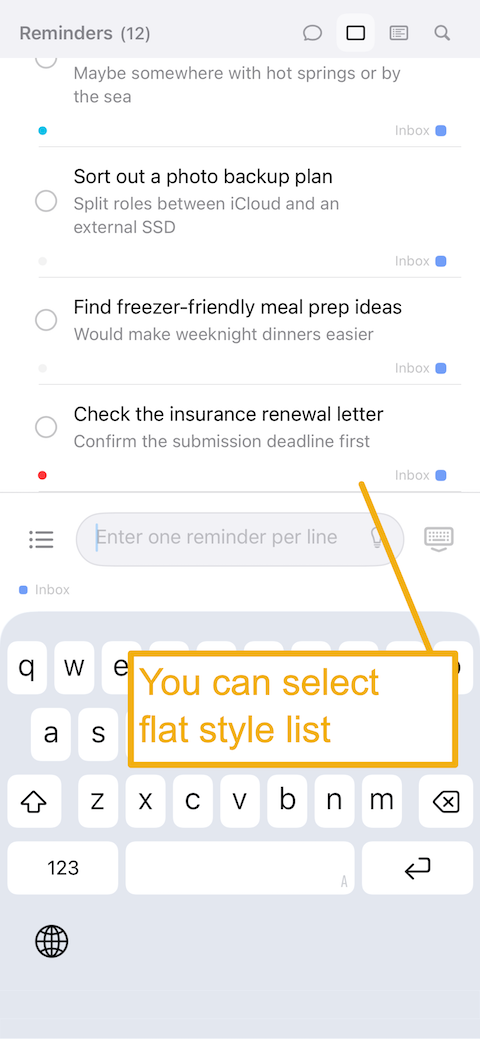 If you prefer, the chat screen also has a flat style