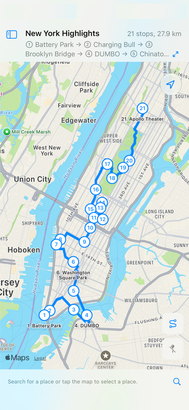 show route